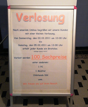 PC Laden Kundenstopper