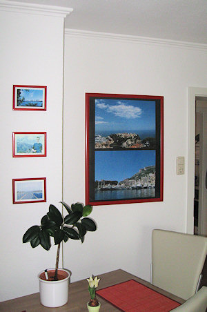 Poster mit Urlaubsfoto