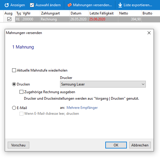 Automatik-Funktionen